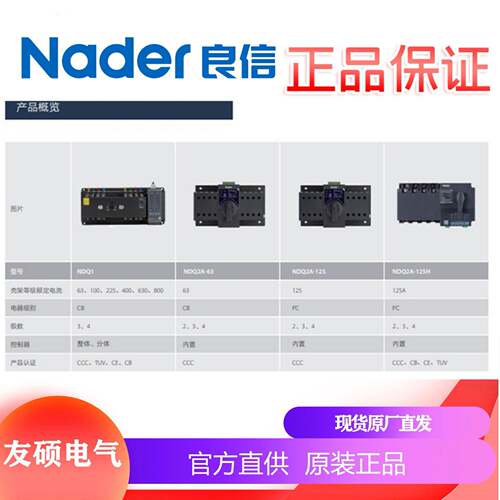 上海良信自动转换开0关MAF电器NDQ45-000/S/04/383/Nader3p4/PPC