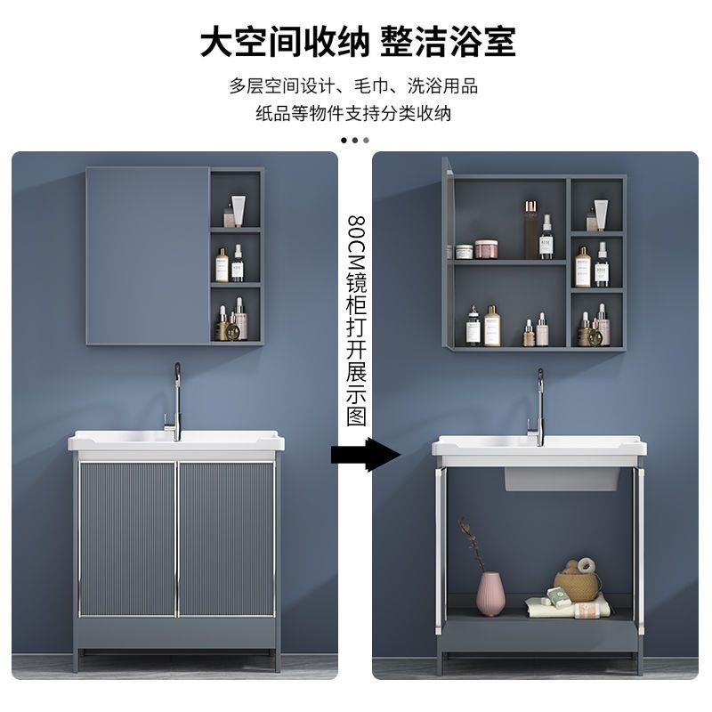 阳台洗衣盆带搓板一体卫生间洗手台家用台盆陶瓷水槽洗衣柜洗衣池