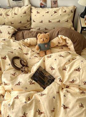 新A类四件套纯棉被套89016585被罩床笠单床上床款用品宿舍学生三