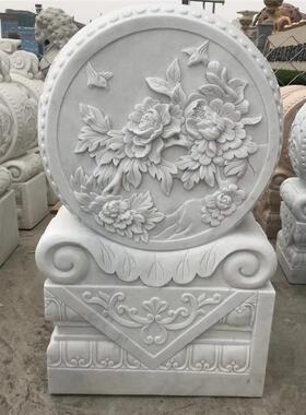 雕青石门墩21179貅抱狮鼓石貔子石鼓家门口仿石古小象麒麟一对