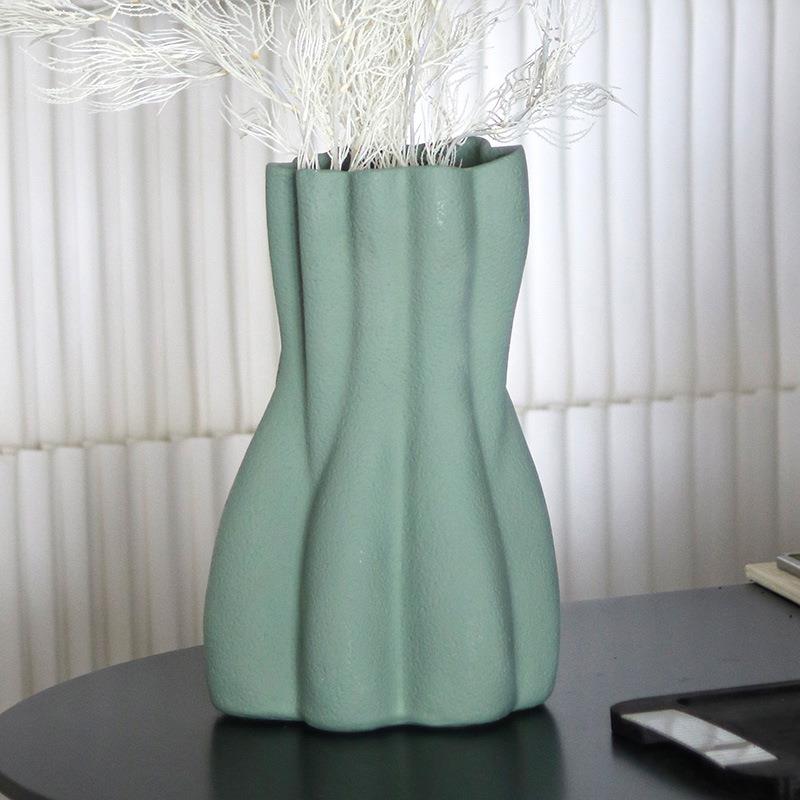 创意大径花器DCR简口约术欧式干花峰恋花瓶艺摆件样板房楼售处装