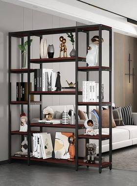 落地置架物厅隔客断简约创意书架花阳台架65818花盆架办公室博古