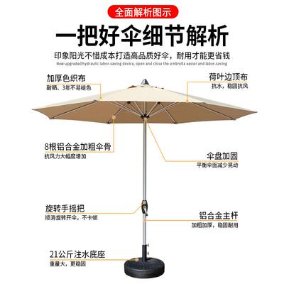 户伞外庭院伞室外摆大太阳FSC伞广告休摊中柱伞闲露营桌椅阳台遮