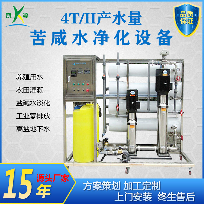 高盐苦咸水反渗透淡化零排设备