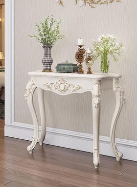 欧式玄关16599玄桌关柜时尚玄关台靠墙桌半柜电话桌轻奢简约门圆