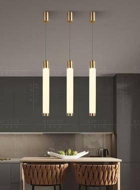 服装店吊灯创22153意艺术灯时尚筒圆柱长前台吧单台头装饰厅餐吊
