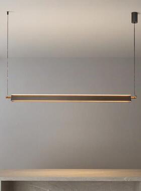 厅一字餐灯灯意式28599极简现代简长条饭厅餐桌灯吊办公室茶室吧约台灯