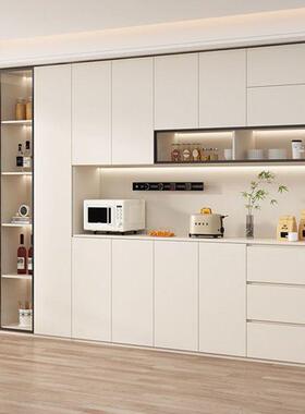 现代简约靠墙体实木餐39389边柜客一厅高酒柜多功能柜储物收纳橱