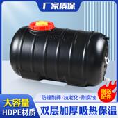 E3C式 长方形晒水桶家用黑色洗321澡桶夏季 水箱加厚K蓄太阳卧能塑
