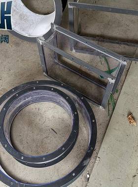 绿色PVC软接D250mm防腐风机NRQ进风口PVC头软接耐N高温变连径软连