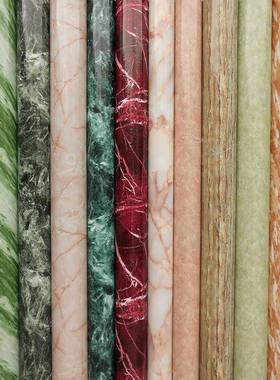 彩装膜韩版大理石柜纹亮光家具翻新58116贴膜橱浴防室水贴自粘纸