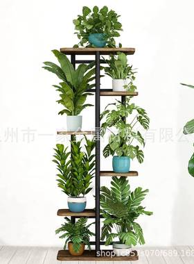 铁木高合大植六GTT物支结架室内层金属植物架黑色植物架大型花架