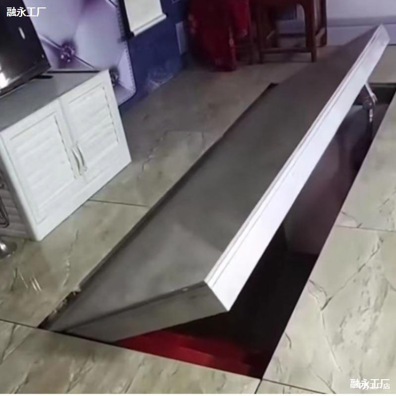 地下室全自动隐藏门上翻酒窖自动隐藏暗门电动隐形门上翻盖门密室