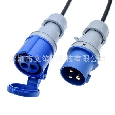IEC30931P316C延6316P6-31长线IP转67公母16A转换舞台灯光房车电