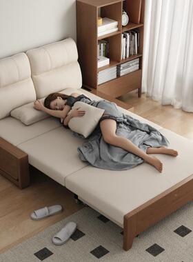 SF123?发叠型沙床两用2025新款小户客厅可折叠1米折5双人沙发可变