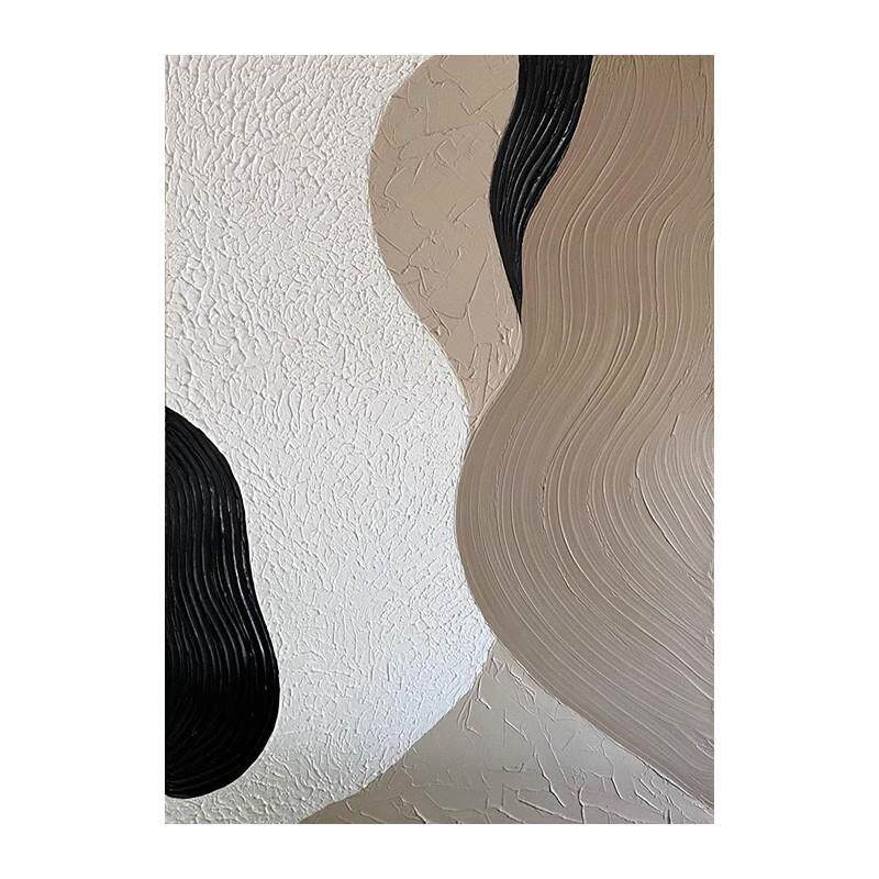 大芬油画村纯手绘油画玄关走廊客厅装饰画现代简约抽象立体肌理画