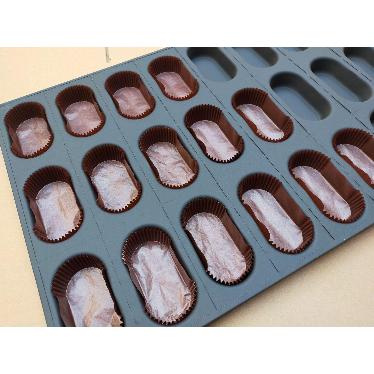 用AL10047M24连椭盘圆蛋糕模具不沾形4060烘焙模具烤商枣糕用咖啡