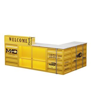 工业风创意收银台咖啡厅防水操作台铁艺酒吧吧台奶茶店前台接待台