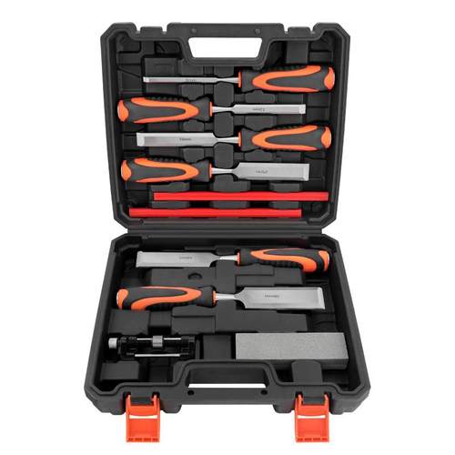 木工凿扁头扁铲抗敲击柄木工凿平凿扁凿凿刀开槽木凿套装