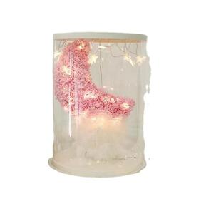 抖音同款diy月亮花束独角兽永生花玫瑰花熊礼物香皂花泡沫花制作