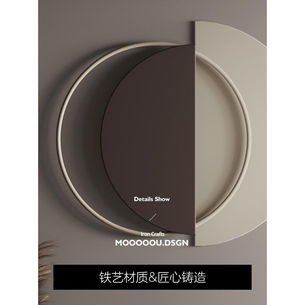 轻奢铁艺壁饰墙面装饰挂件轻奢金属圆形墙饰地中海铁艺壁挂工艺品