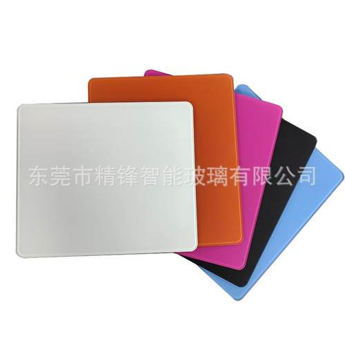 数码电竞鼠标垫纯色超大顺滑耐脏AG微蚀刻钢化玻璃鼠标垫优量大价