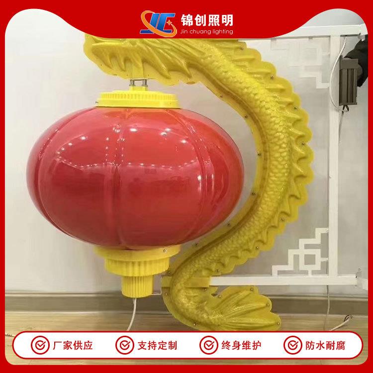 户外路灯亚克力圆灯笼防晒防水中国结景观灯亮化led灯箱灯光秀