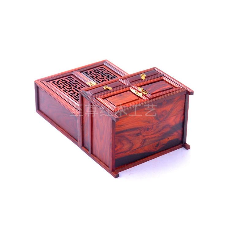 红木雕工艺品明清微型缩中式小家具模型红酸枝厨柜底座摆件