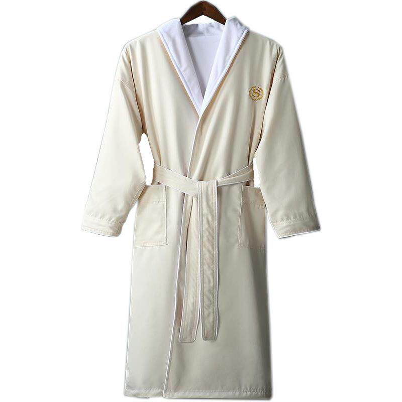 酒店2025华夫格高级感纯棉浴袍加厚民宿男士速干轻奢全棉睡袍