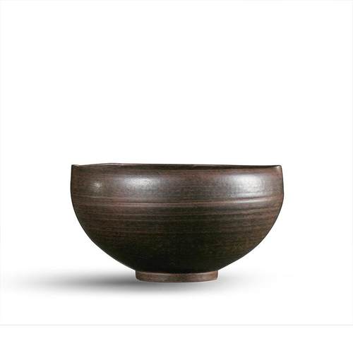 手工鎏金铁釉茶洗陶瓷建水杯洗笔洗茶道茶具配件水盂洗茶碗器