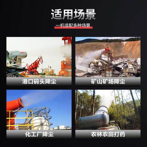 废水污水盐水炮雾化发机全自高动智能喷蒸雾TMN港口防腐不锈钢雾