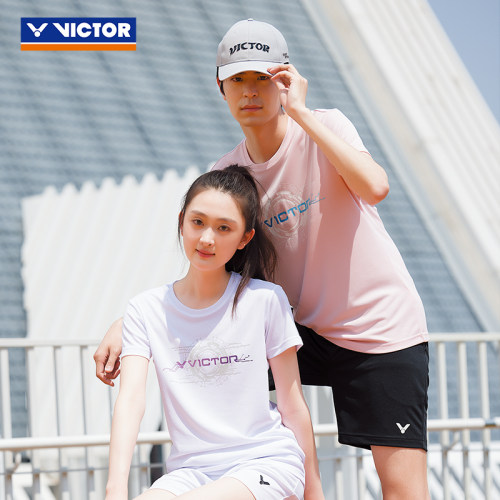 Victor威克多2024中性款训练系列针织T-45009运动T恤T-45021