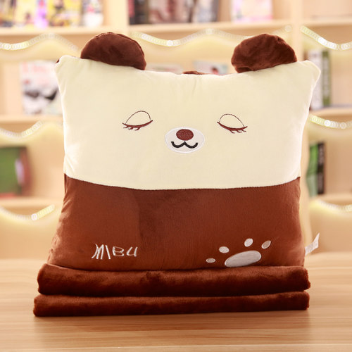 抱枕被子两用靠枕办公室午睡枕珊瑚绒毯子床头汽车靠垫女空调被