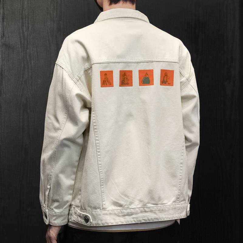 春秋牛仔外套男上衣设计感2025新款春装潮牌休闲工装男士夹克大码