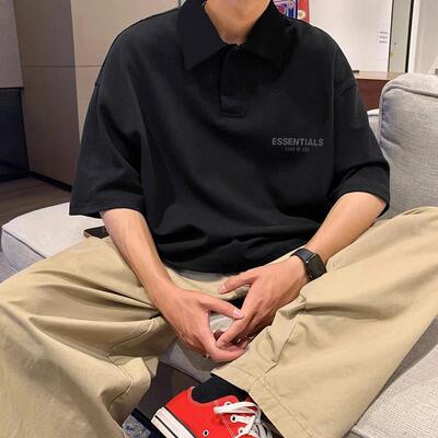 FOG MIKI潮牌FEAR OF GOD复线ESSENTIALS纯棉POLO情侣男女短袖T恤