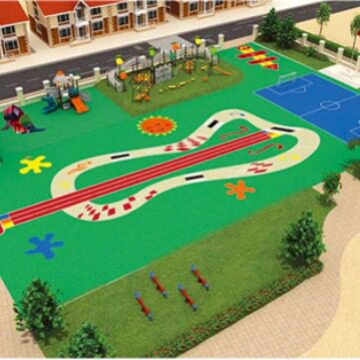 橡胶地垫 安全地垫 幼儿园地垫 学校操场跑道 社区活动区域地垫