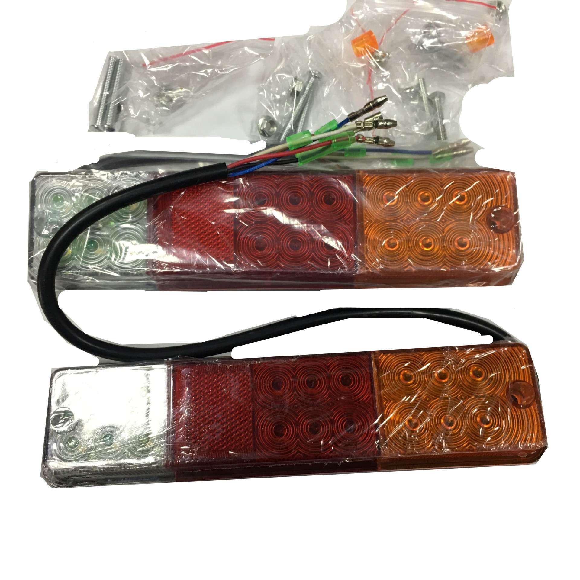 LED三色后尾灯 叉车尾灯 薄型LED灯 12-80V尾灯 12VLED三色尾灯