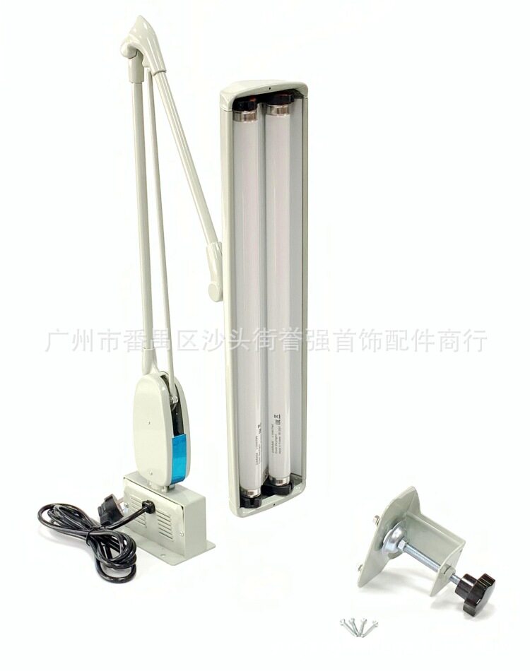 夹式双管钻石台灯 QC台灯宝石台灯钻石鉴定镶嵌专用台灯GIA钻石灯