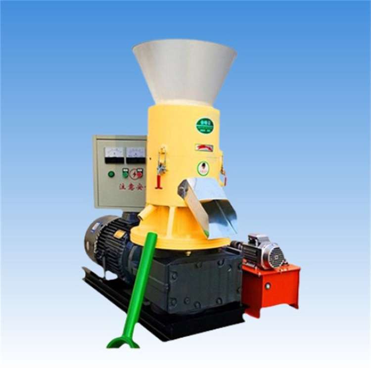 树皮木屑制粒机木材下脚料平模造粒机花生壳压粒设备