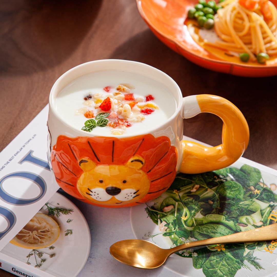 大LEGACY子陶瓷杯子可爱釉下彩重工手绘早餐牛奶马克杯家用个性水