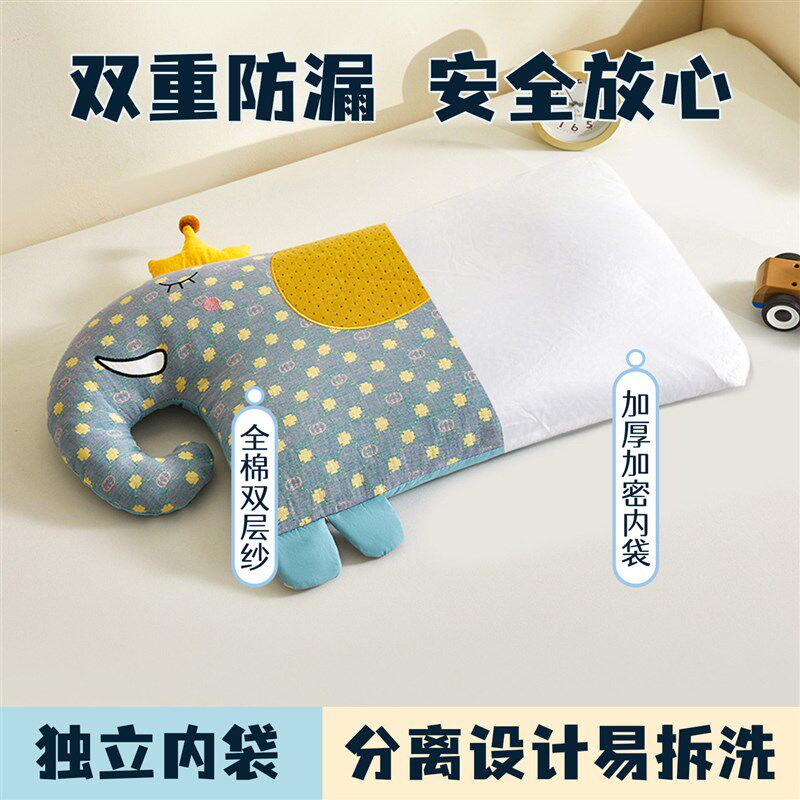 全荞麦皮儿童枕头1-3-6岁以上幼儿园宝宝枕芯小学生硬枕四季通用