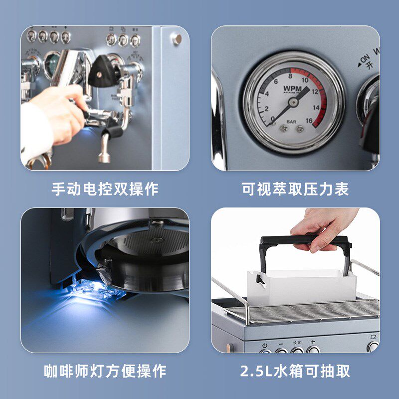 Welhome/惠家 KD-310意式浓缩全半自动咖啡机家用小型商用打奶泡