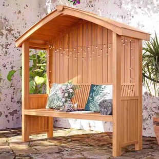 精选茅草凉亭户外庭院仿古茶室休闲座椅别墅花园小院实木造景亭子