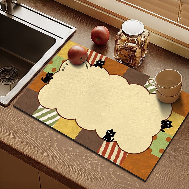 精选多巴胺动物厨房台面保护垫沥水垫咖啡机垫餐垫隔热垫吧台垫桌,居家布艺,餐垫,淘宝优惠券,粉丝福利购,淘宝优惠卷