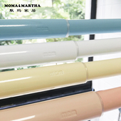 默玛烤漆全弹簧伸缩杆免打孔浴帘杆浴杆直杆窗帘杆晾衣杆门帘杆