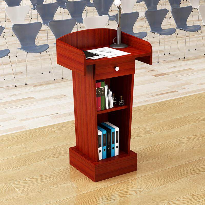 讲台演讲台发言台简约教师讲台桌主持接待台咨客台会议小型迎宾台