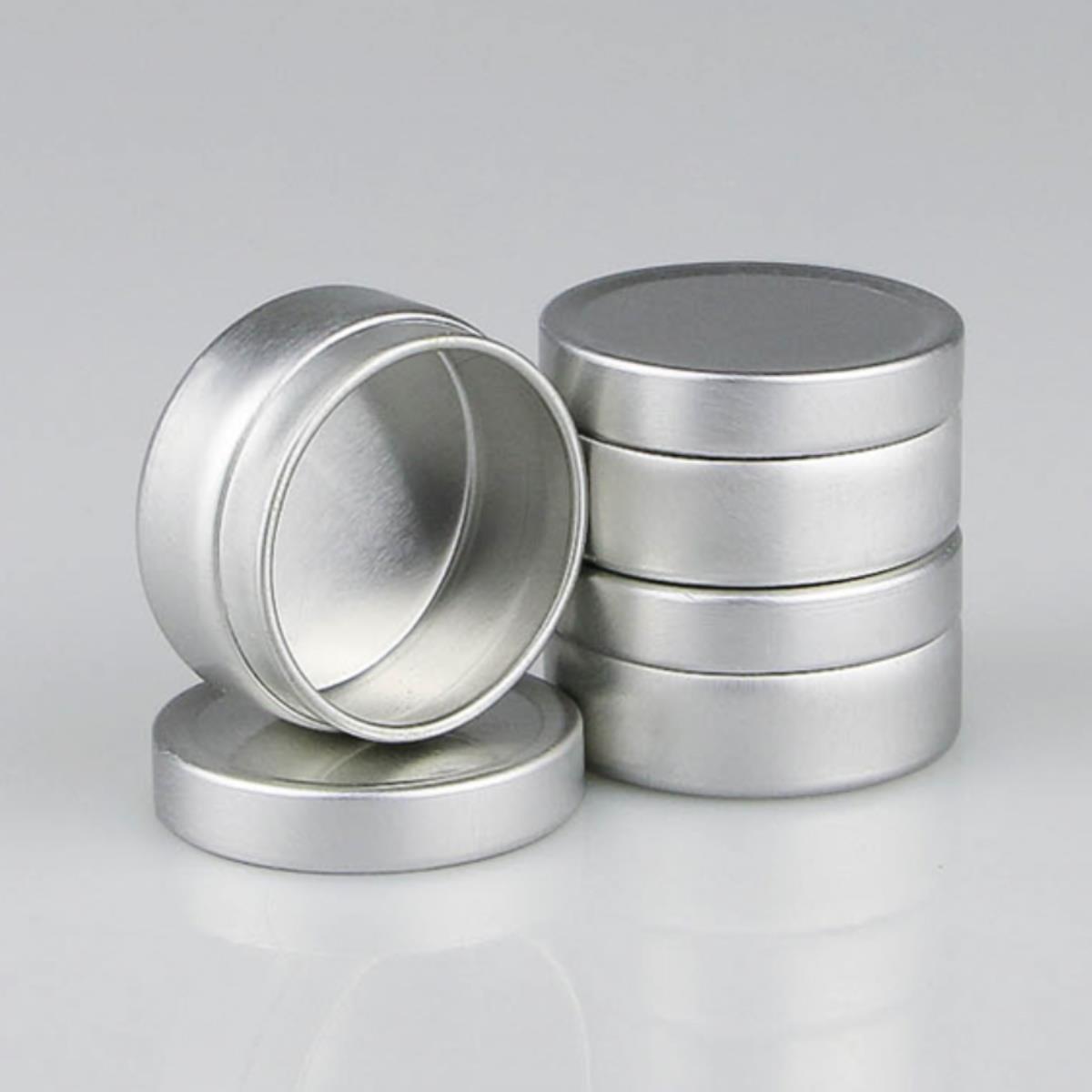 30个10ml眼影口脂盒5g15g25g天地铝罐蜡烛罐DIY香膏分装空盒铝盒