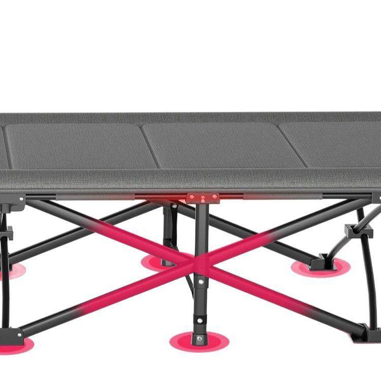 午休折叠床办公室午睡懒人床简易家用床单人行军躺椅便捷折叠床