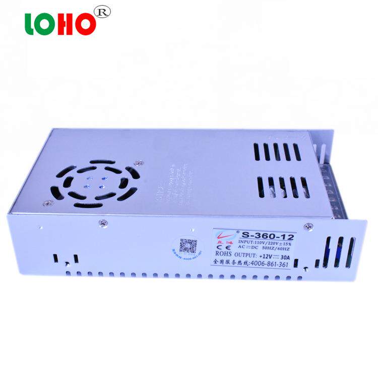12V360W开关电源12V30A20A40A直流LED灯带UV/3D打印机变压器