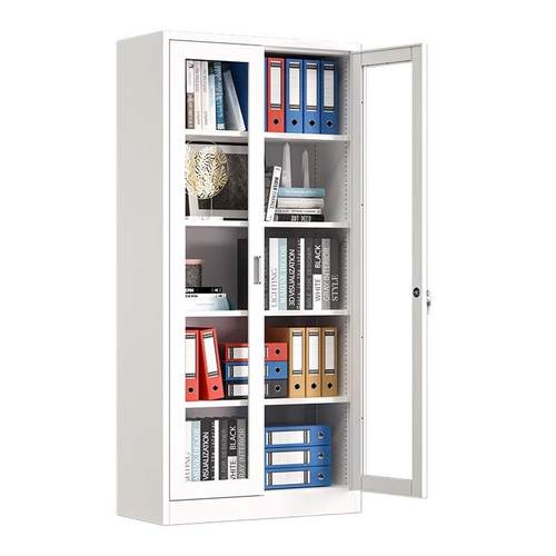 办公室铁皮文件柜财务资料钢制档案柜带锁凭证柜抽屉矮柜储物柜子